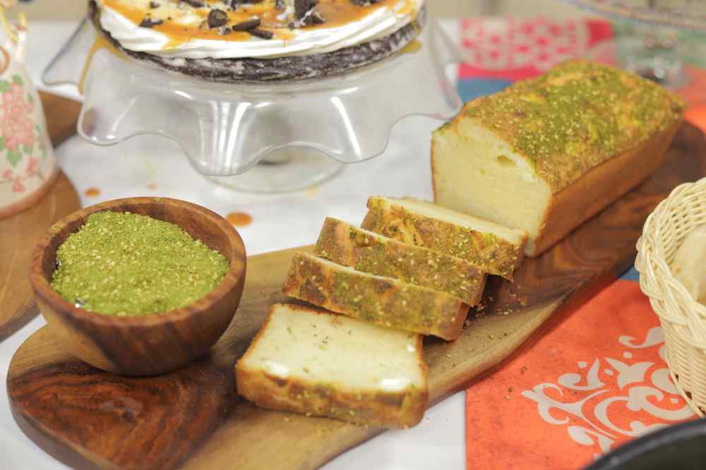 كيكة الجبنة والزعتر