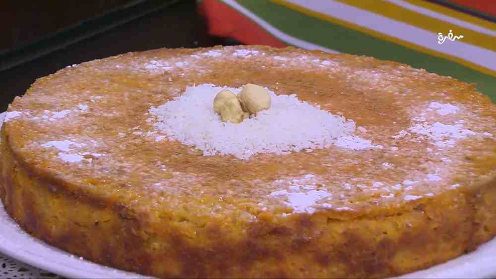 كيكة بطاطا بجوز الهند بدون دقيق