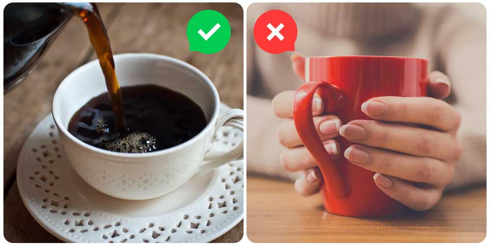 احذر شرب القهوة في مج أحمر