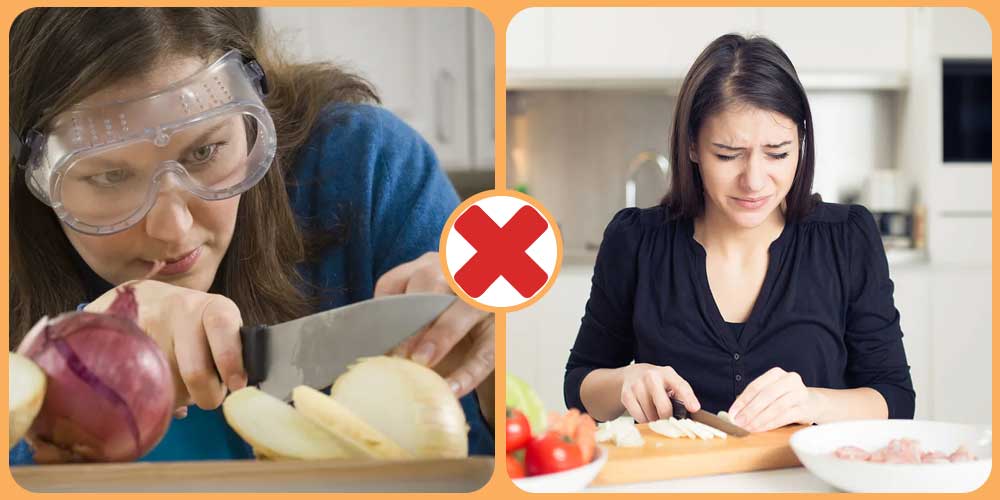 خدع لتقطيع البصل دون دموع