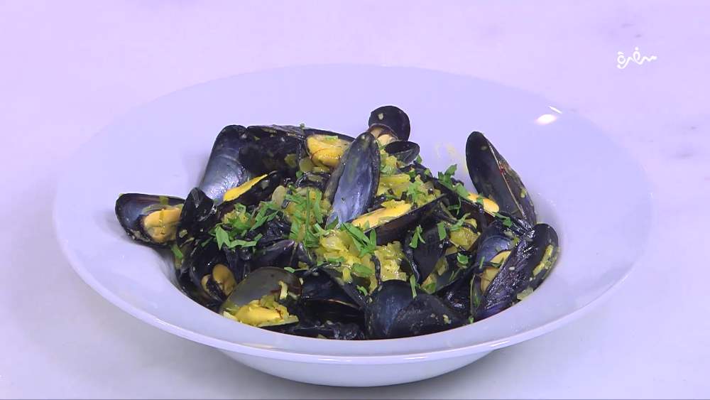 اسباجيتي بصوص الزعفران والليمون