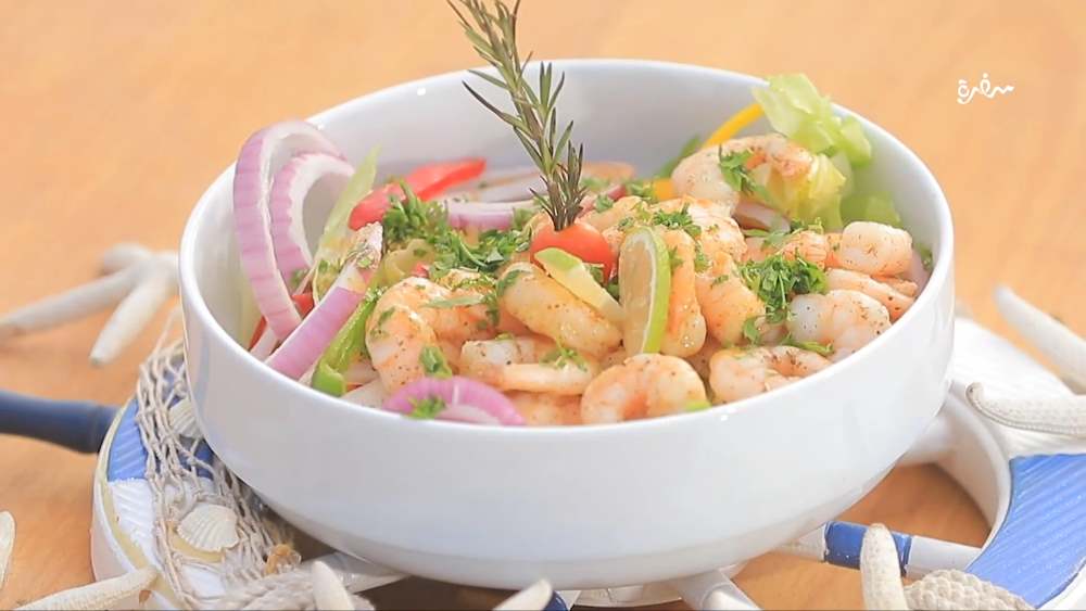 سلطة جمبري بصوص المانجو