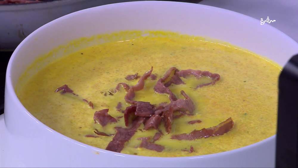 شوربة الجزر بالبيف بيكون