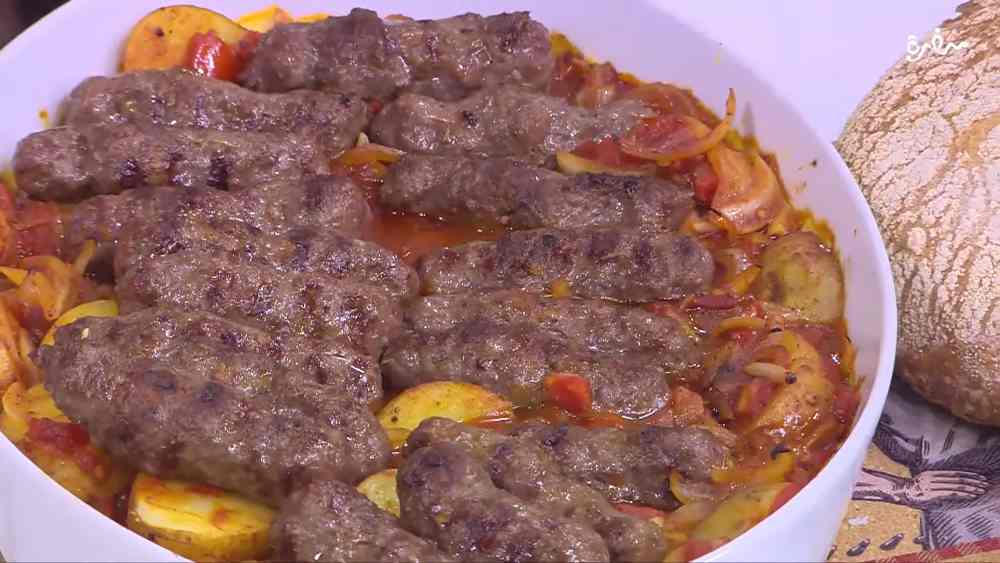 صينية كفتة مشوية بالبطاطس