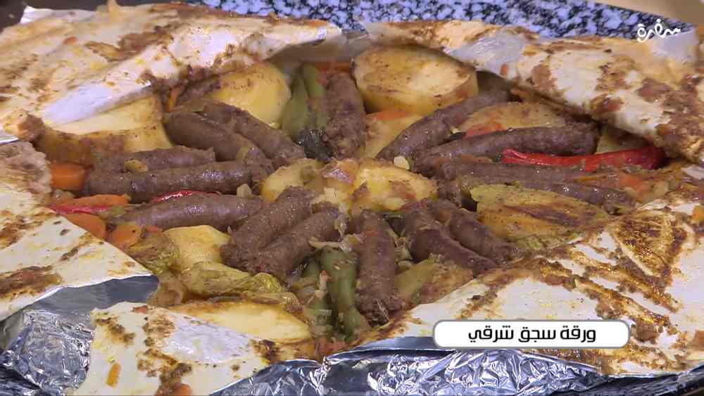 ورقة سجق بالبطاطس