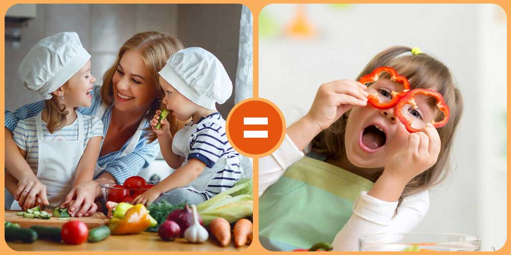 خدع لتشجيع أطفالك على تناول الأكلات الصحية