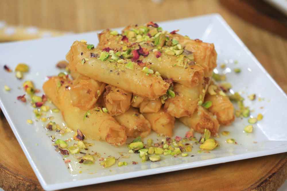 أصابع الجلاش بالكريمة
