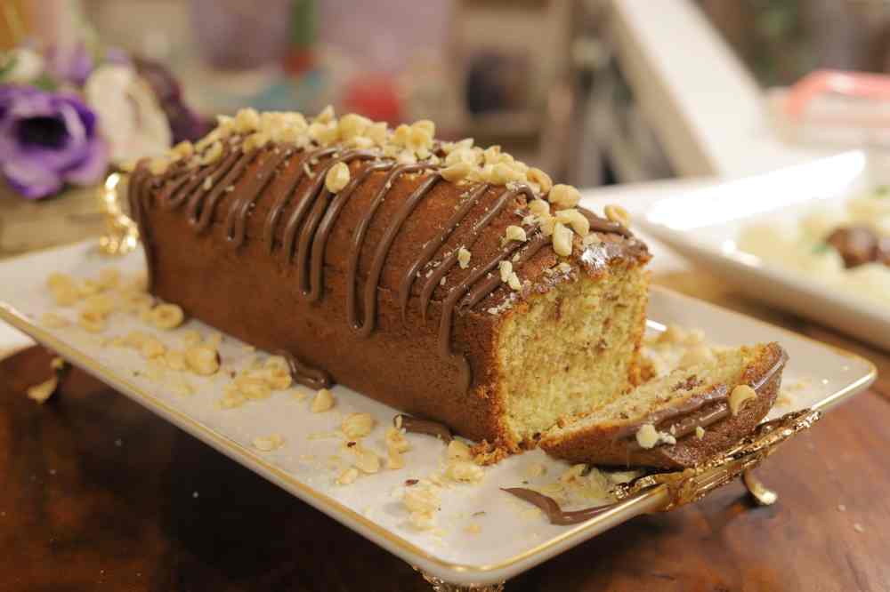 باوند كيك الموز والشوكولاتة