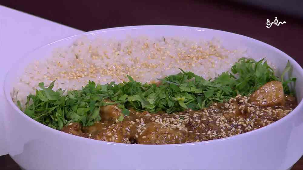 دجاج بصوص زبدة الفول السوداني