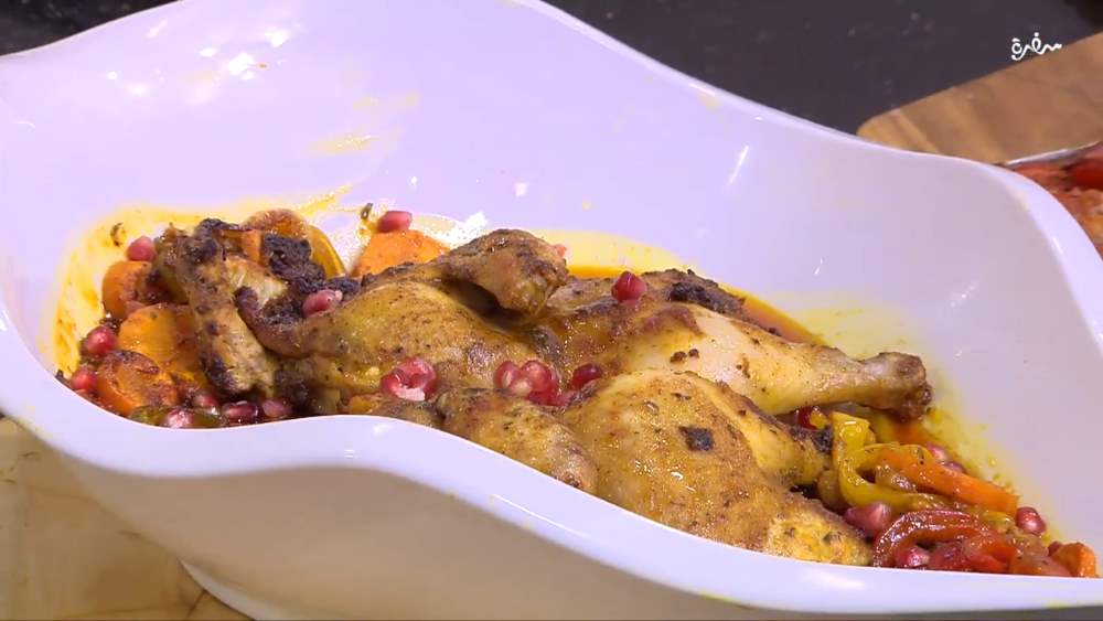 دجاج مشوي بالبهارات