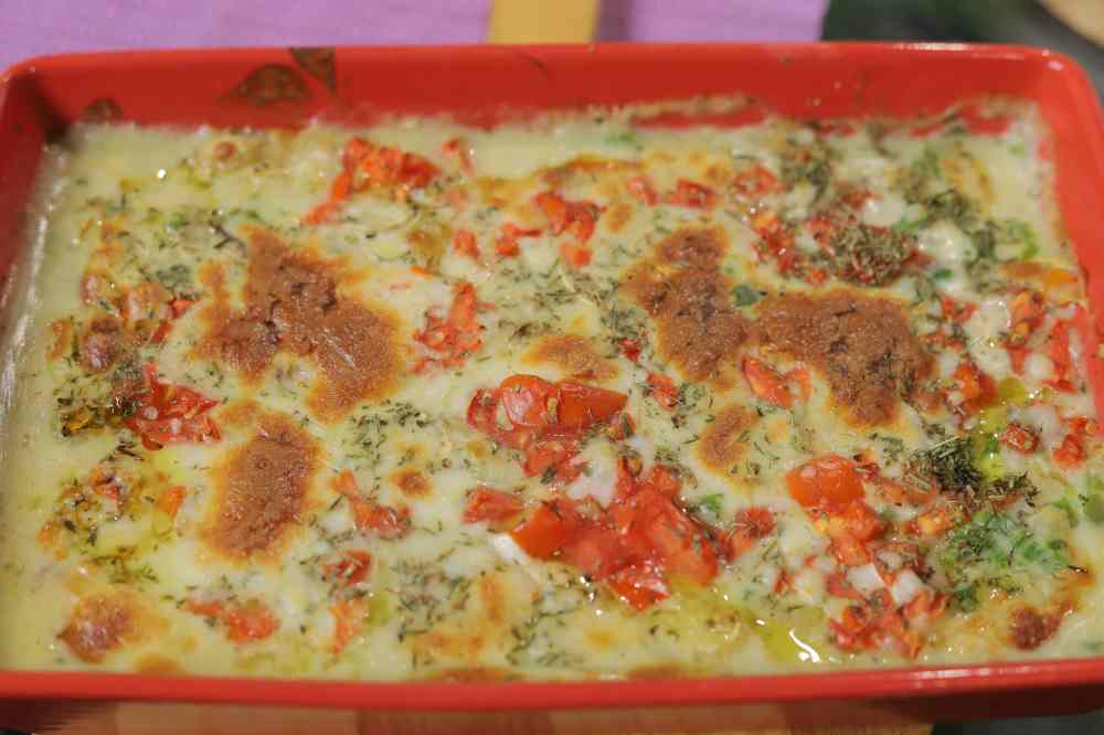 طاجن جمبري بالكريمة