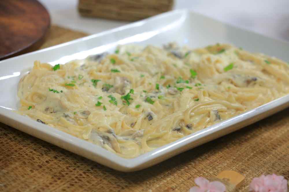 مكرونة كريمي بدون كريمة