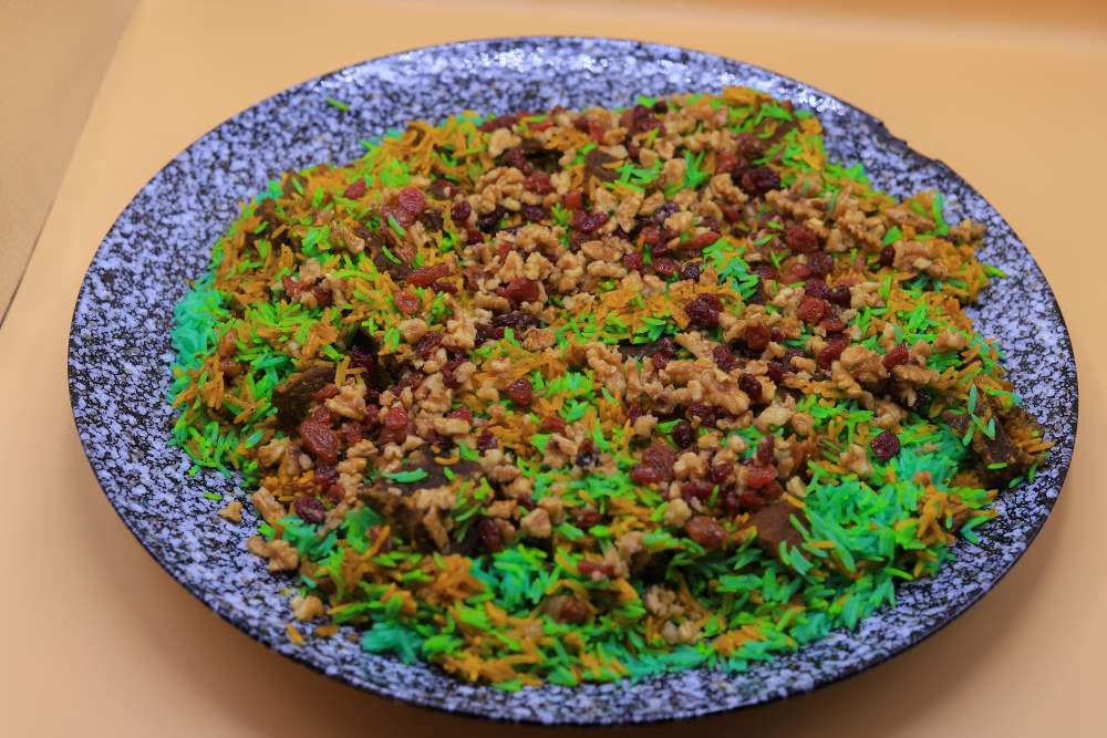 أرز باللحم والزعفران
