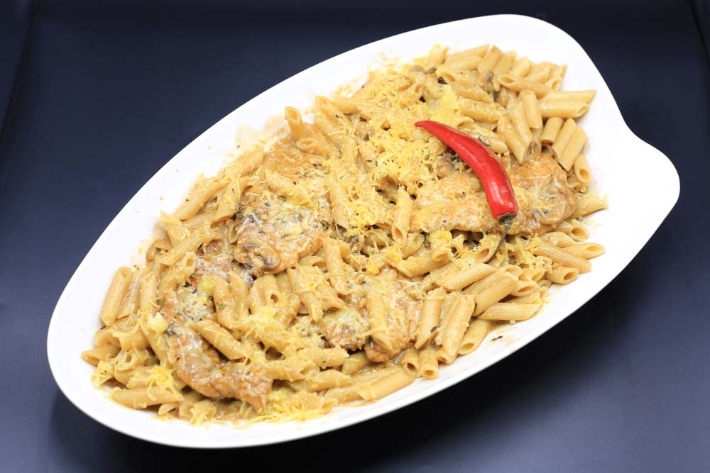 ستيك الدجاج بكريمة المشروم