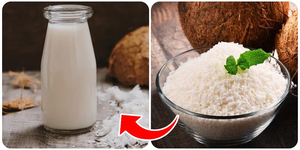 طريقة عمل لبن جوز الهند البيتي