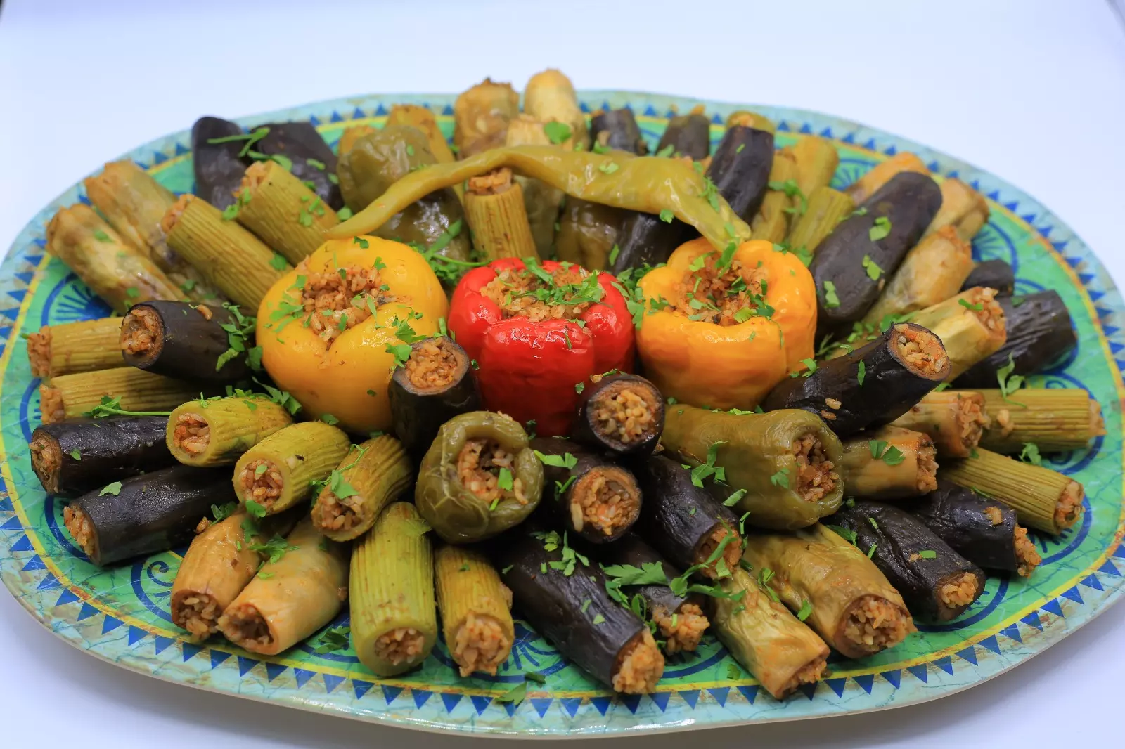 محشي باذنجان وكوسة