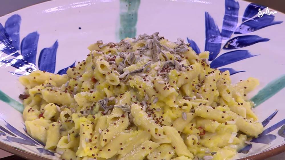 مكرونة بصوص القرع صحية