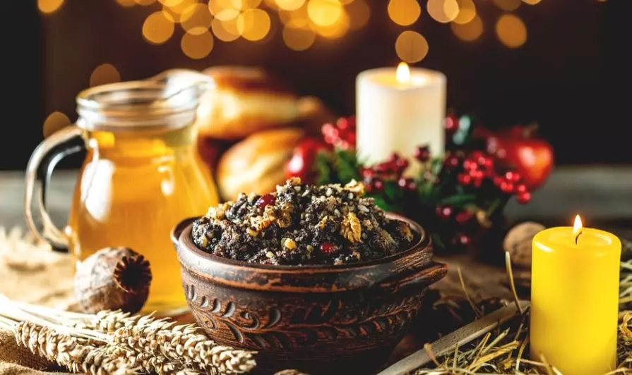 وجبة عيد الميلاد التقليدية الحلوة في روسيا