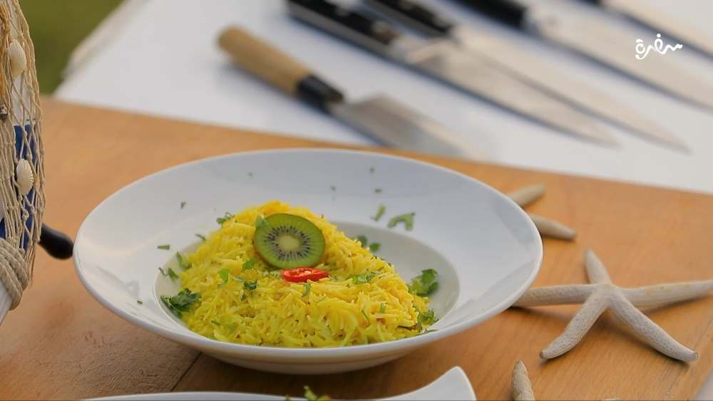 أرز بصوص جوز الهند الكريمي