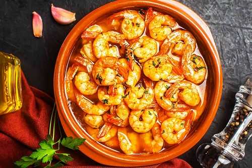 الجمبري بالثوم