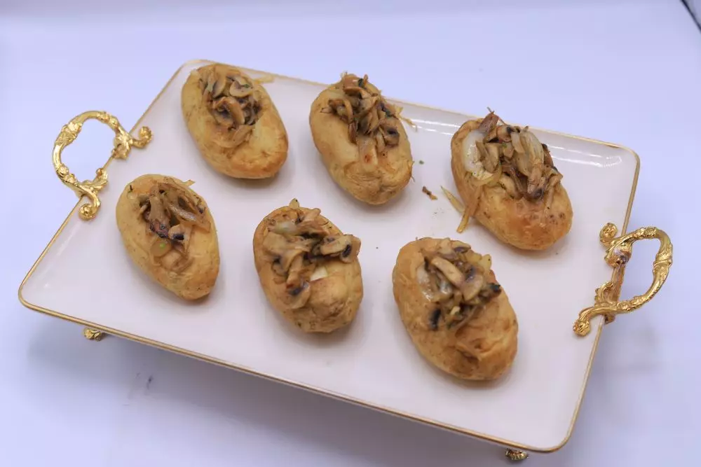 بطاطس مخبوزة بالمشروم