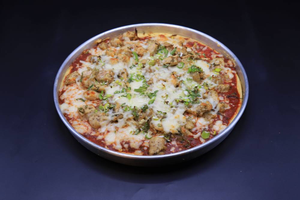 بيتزا الأرز بالدجاج