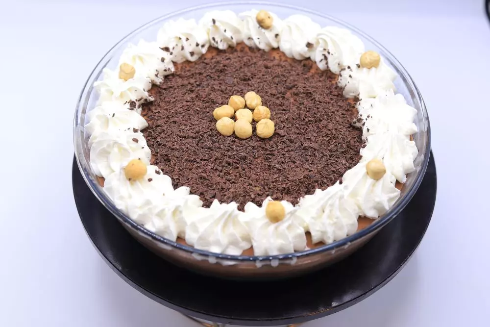 تشيز كيك الشوكولاتة والبرالين