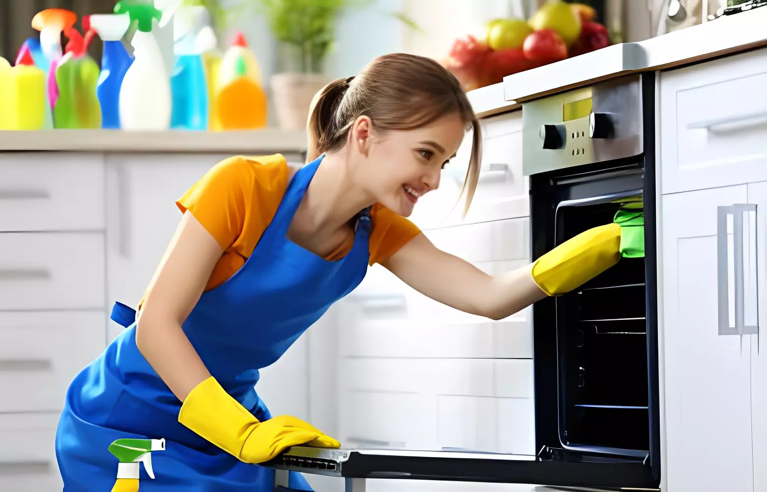 تنظيف الفرن