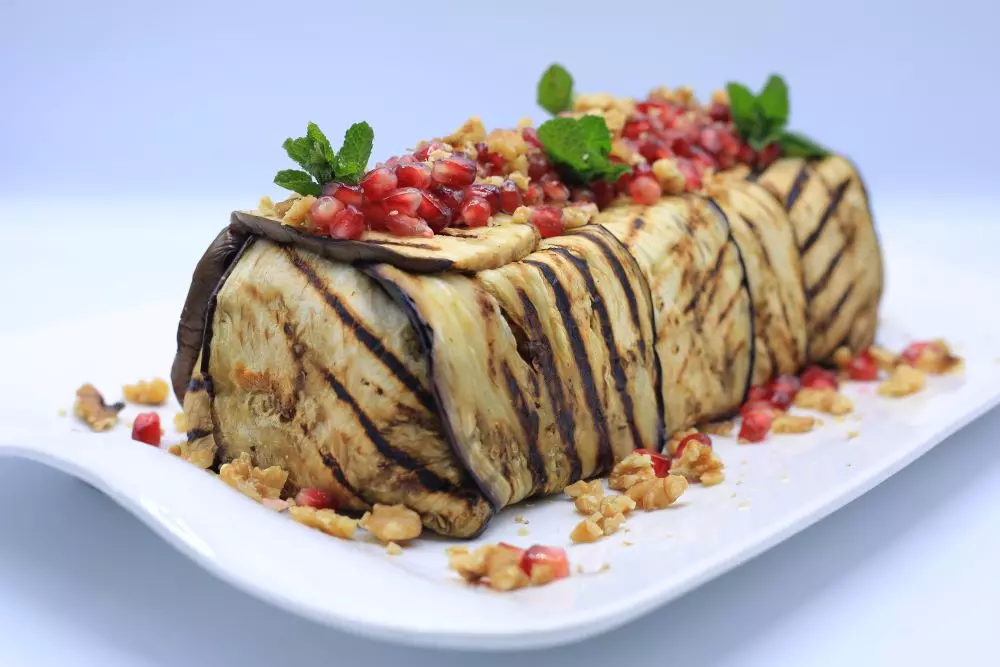 غادة التلي قالب المكرونة والباذنجان