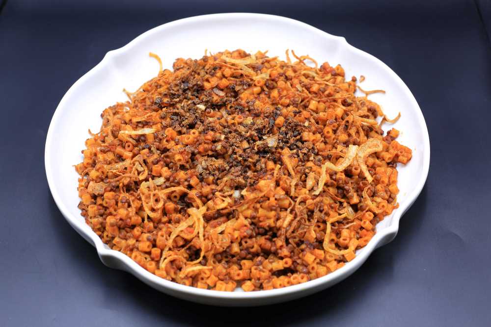 مكرونة بالعدس