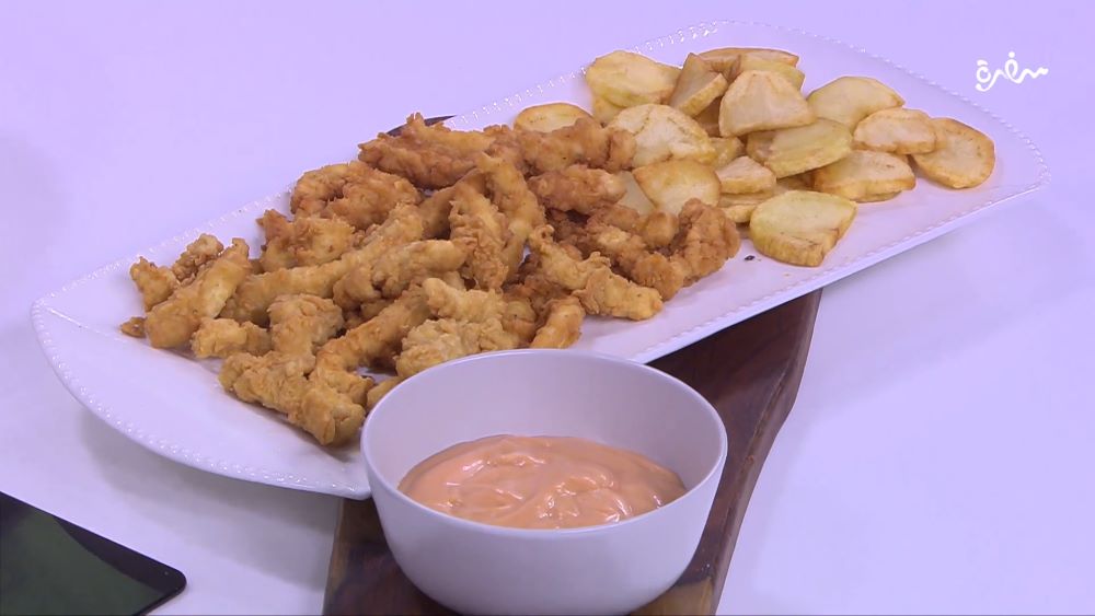 أصابع الدجاج المقرمشة