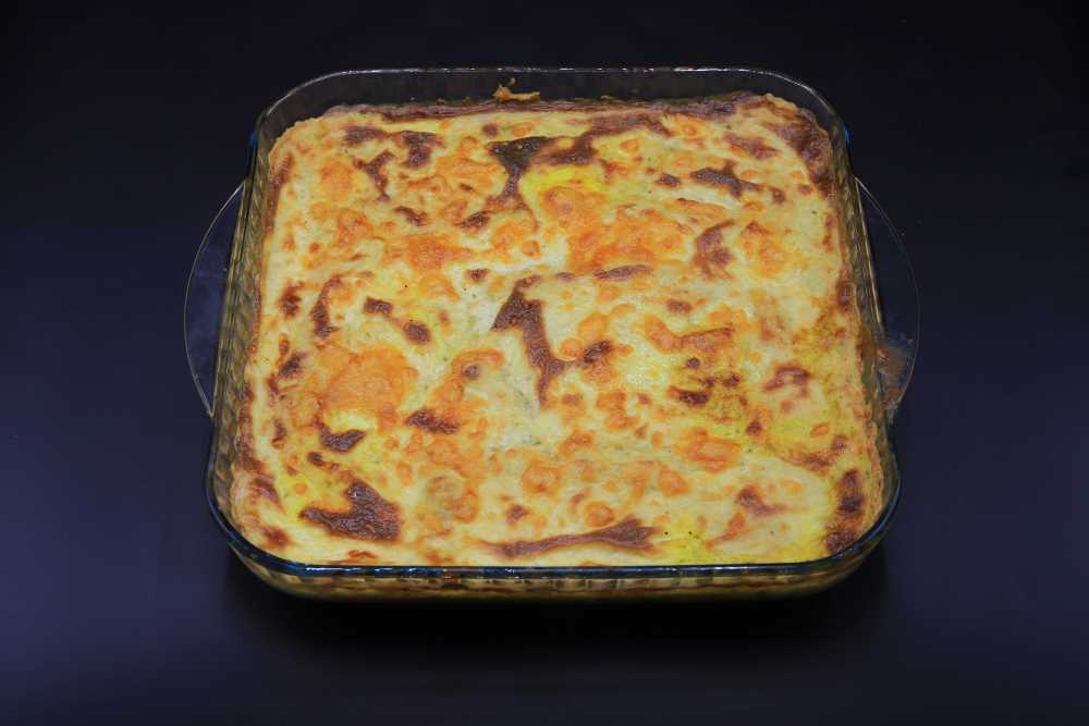 بطاطس بيوريه باللحمة المفرومة