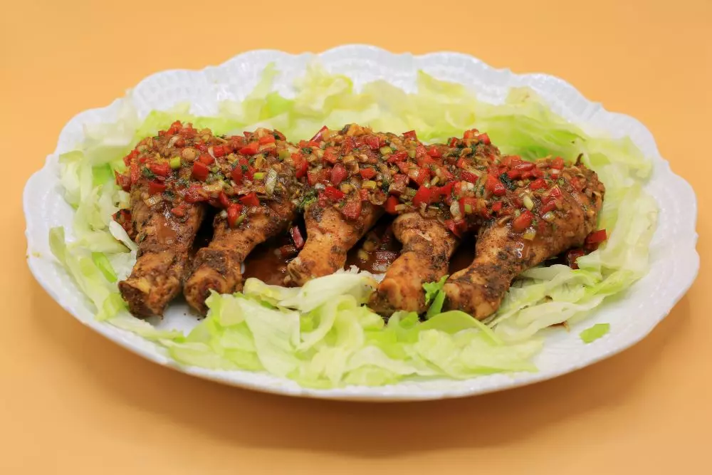 دجاج مشوي بالزبدة