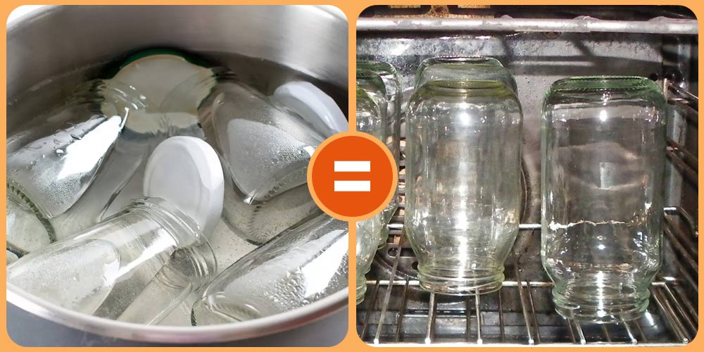 طريقة تعقيم البرطمانات