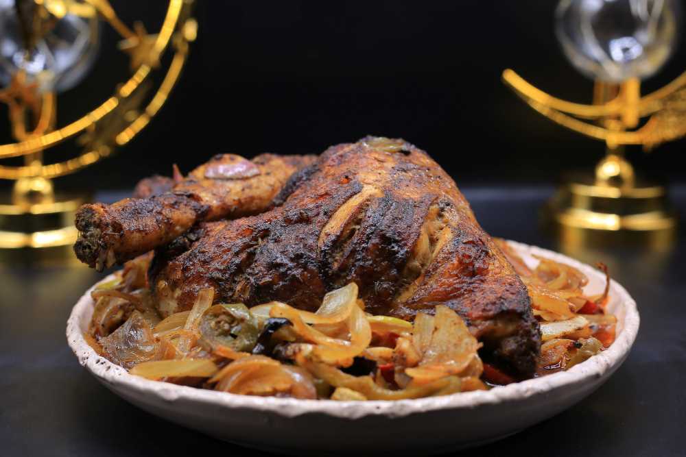 دجاج بالبصل في الفرن بطريقة ساندرا