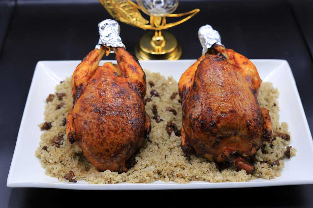 دجاج محشي أرز