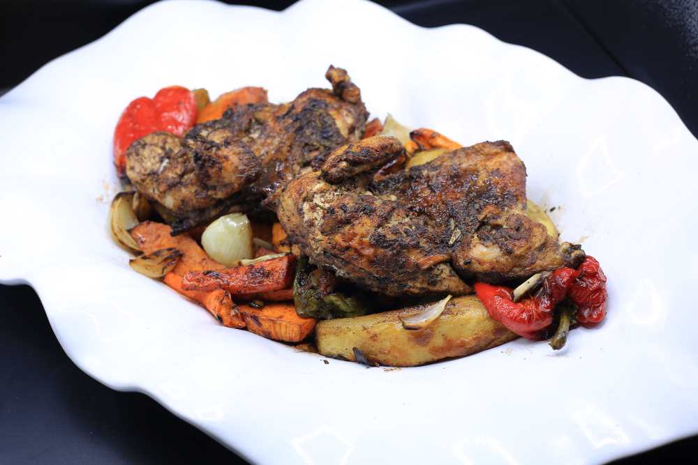 دجاج مشوي بالبهارات