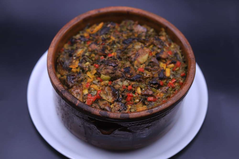 طاجن كبد دجاج بالفريك