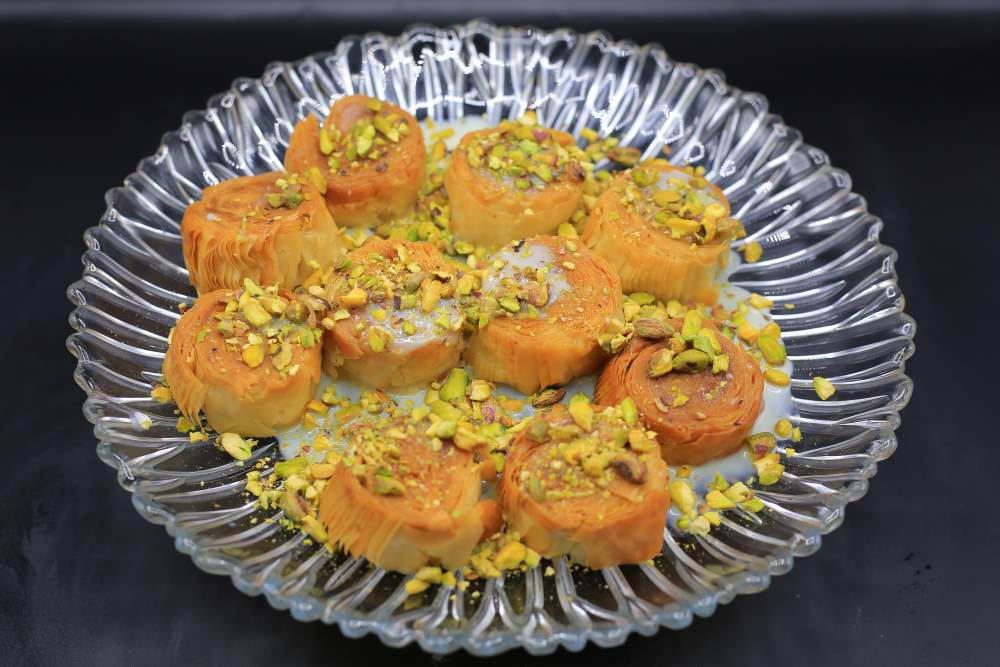 كب كيك البقلاوة