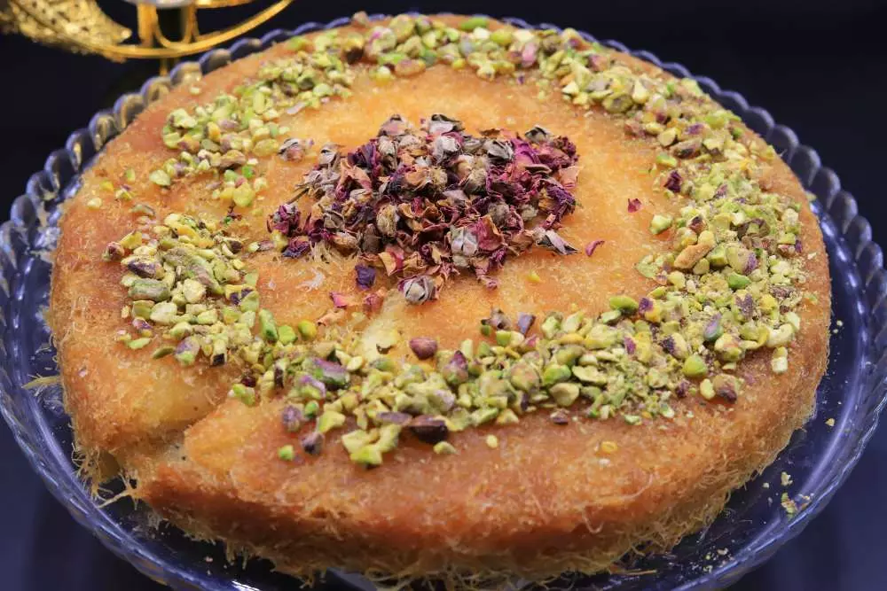 كنافة بالكريمة بطريقة ساندرا