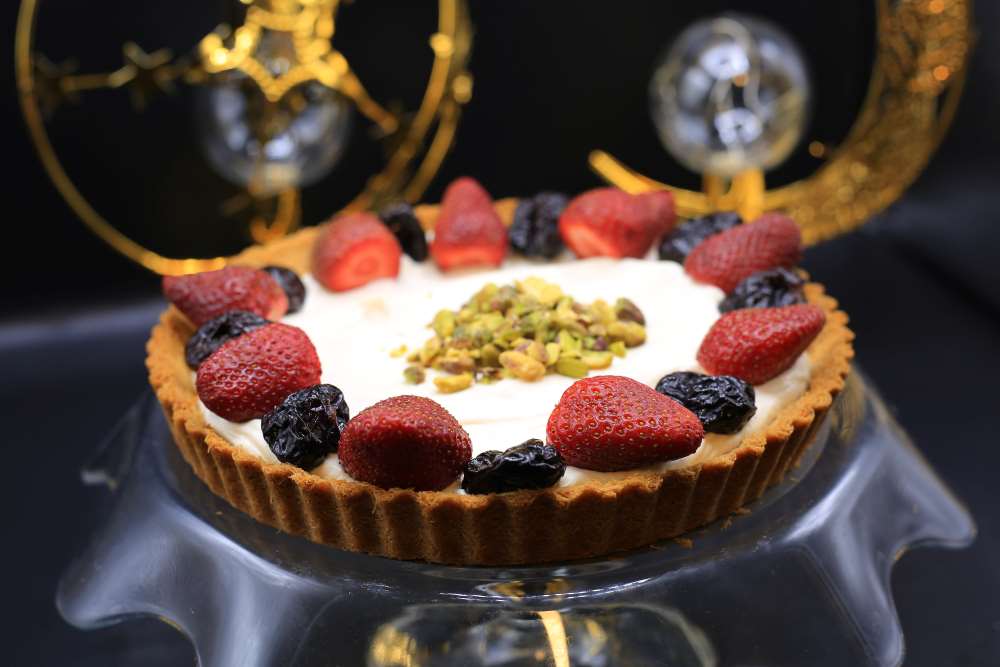 كنافة تشيز كيك بالفراولة