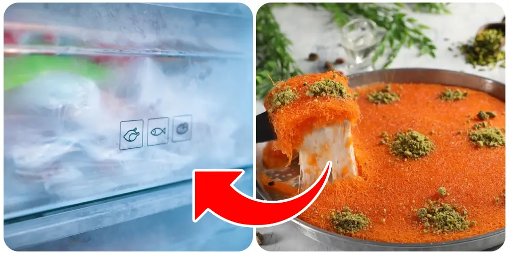 لماذا تحفظ الكنافة في الفريزر