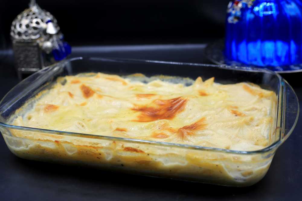 مكرونة بالبشاميل صيامي