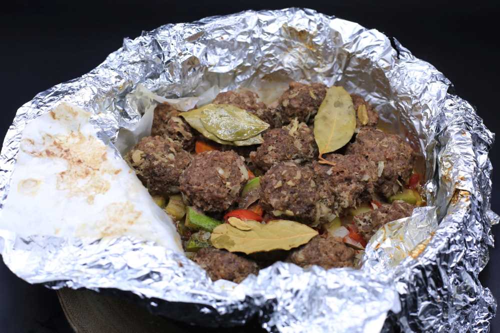 ورقة خضار بالكفتة