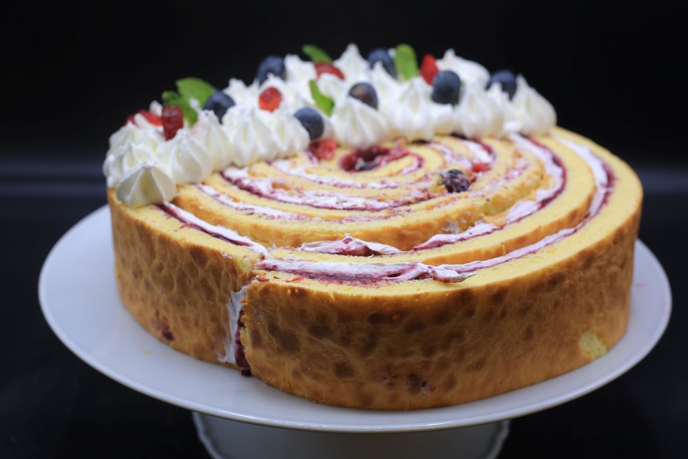 كيكة الفراولة