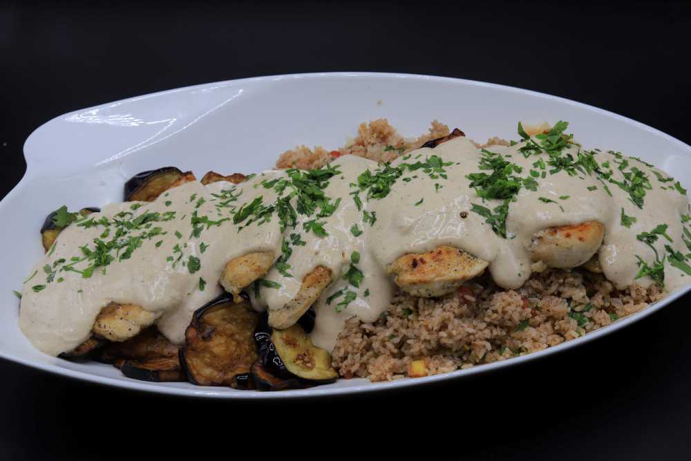 باذنجان بالدجاج