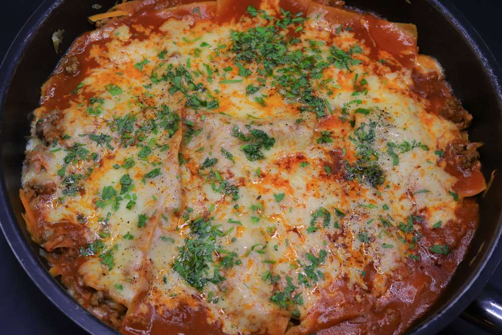 لازانيا سريعة في الطاسة