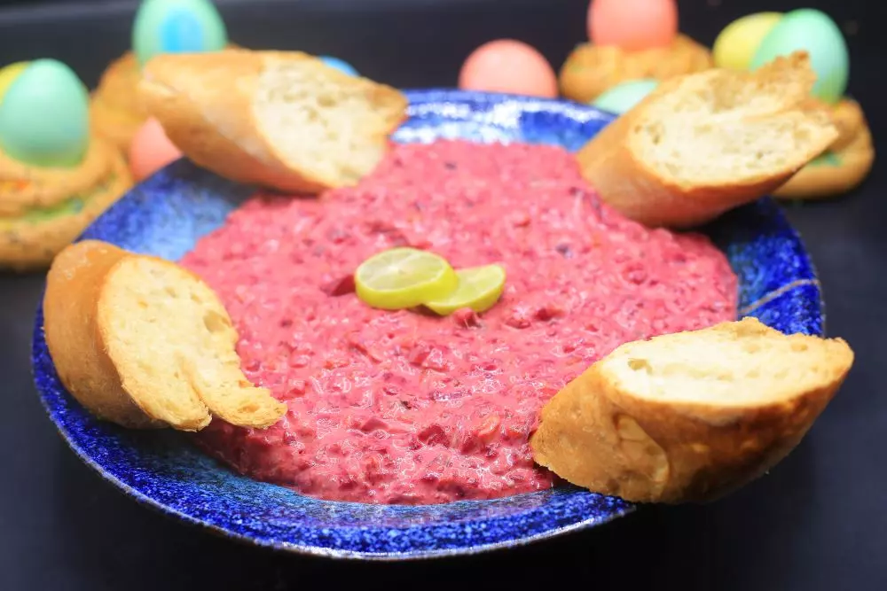 موس رنجة بالخضرا والبنجر