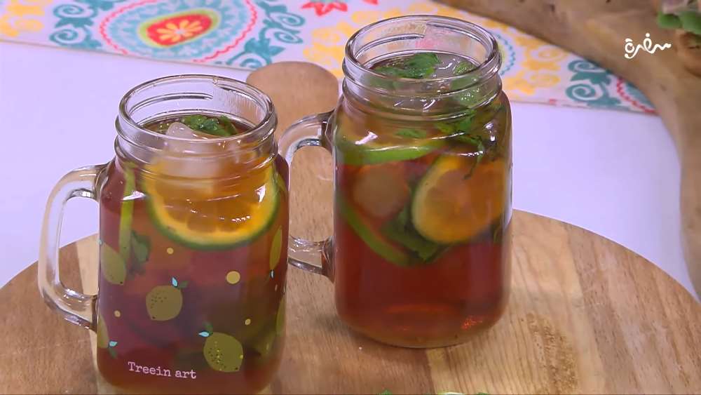 آيس تي بالليمون والنعناع