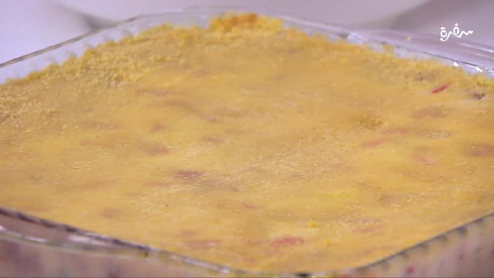 بطاطس بيوريه بالسجق المشوي